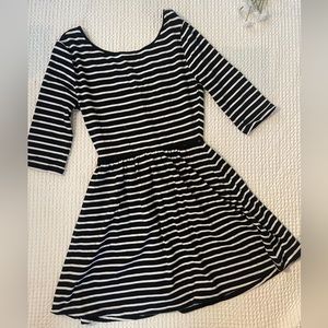 NWOT Striped mini skater dress